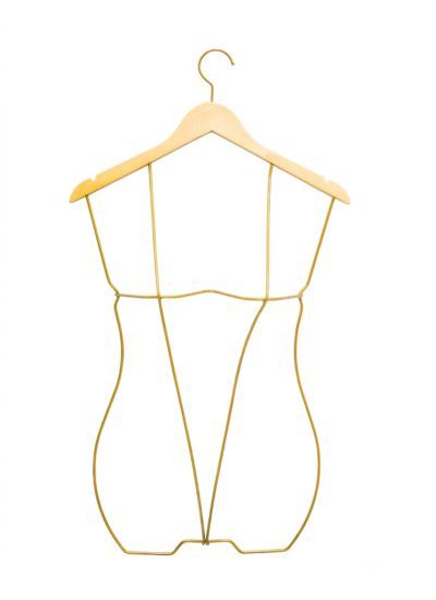 Cabide collant 3d madeira dourado