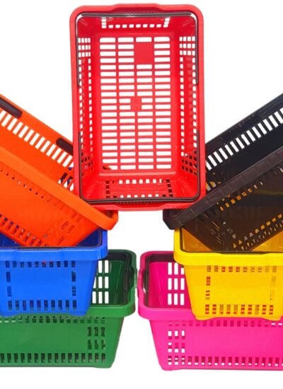 Cestinhas de compras de plástico