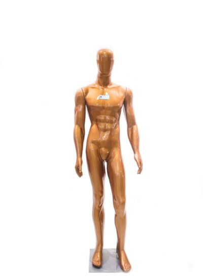 Manequim masculino bombado dourado