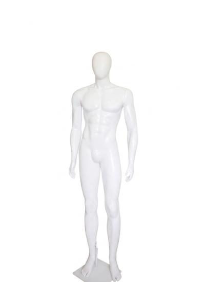 Manequim masculino bombado branco